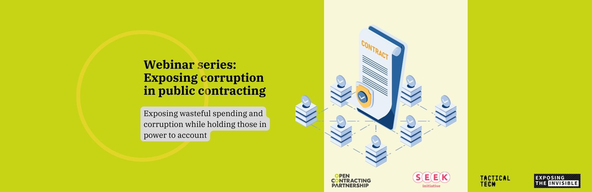 Webinar - "Scrutinizing Public Contracting" / 10 August at 16:00 CEST